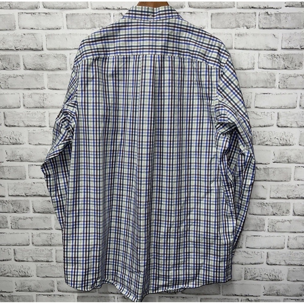 Duluth Trading Co Wrinkle Fighter Multicolor Plaid Button Up Shirt Mens SZ 2XLT - Picture 15 of 16